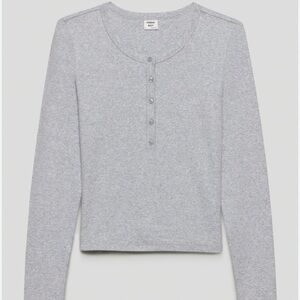 Aritzia Sunday best longsleeve in grey size xxs